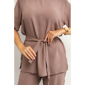 Костюм двойка женский 1844/3 жатка кантри (р-ры: 46-56) какао Костюм двойка женский 1844/3 жатка кантри (р-ры: 46-56) какао