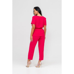 Костюм двойка женский 1844 жатка кантри (р-ры: 46-56) фуксия Костюм двойка женский 1844 жатка кантри (р-ры: 46-56) фуксия