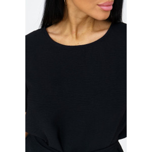 Костюм двойка женский 1844/2 жатка кантри (р-ры: 46-56) черный