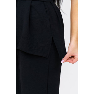 Костюм двойка женский 1844/2 жатка кантри (р-ры: 46-56) черный