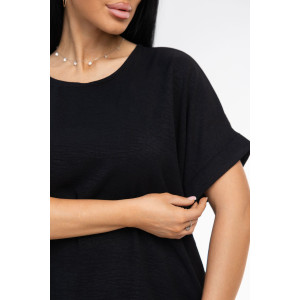 Костюм двойка женский 1916/4 жатка кантри (р-ры: 48-62) черный Костюм двойка женский 1916/4 жатка кантри (р-ры: 48-62) черный