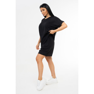 Костюм двойка женский 1916/4 жатка кантри (р-ры: 48-62) черный Костюм двойка женский 1916/4 жатка кантри (р-ры: 48-62) черный