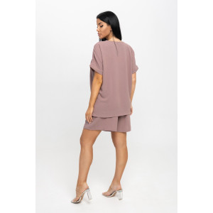 Костюм двойка женский 1916/3 жатка кантри (р-ры: 48-62) какао Костюм двойка женский 1916/3 жатка кантри (р-ры: 48-62) какао