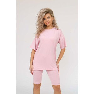 Костюм двойка женский 1267 вискоза (р-ры: 42-48) розовый Костюм двойка женский 1267 вискоза (р-ры: 42-48) розовый