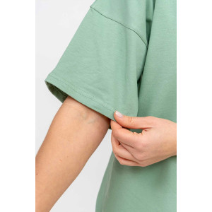 Костюм двойка женский 1267/11 кулирка с лайкрой (р-ры: 42-48) зеленый Костюм двойка женский 1267/11 кулирка с лайкрой (р-ры: 42-48) зеленый