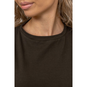 Костюм двойка женский 1267/12 кулирка с лайкрой (р-ры: 42-48) хаки Костюм двойка женский 1267/12 кулирка с лайкрой (р-ры: 42-48) хаки