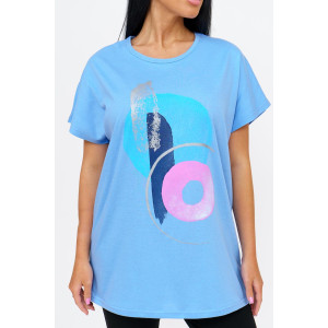 Костюм двойка женский 1654 кулирка-вискоза (р-ры: 48-58) голубой Костюм двойка женский 1654 кулирка-вискоза (р-ры: 48-58) голубой