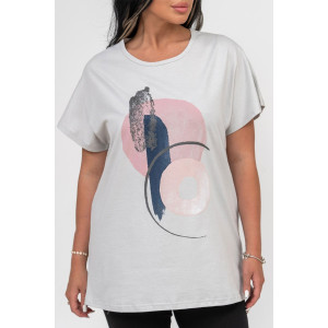 Костюм двойка женский 1654/3 кулирка-вискоза (р-ры: 48-58) серый Костюм двойка женский 1654/3 кулирка-вискоза (р-ры: 48-58) серый