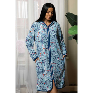 Халат женский 1948М/2 махра (р-ры: 48-70) ментол Халат женский 1948М/2 махра (р-ры: 48-70) ментол