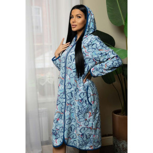 Халат женский 1948М/2 махра (р-ры: 48-70) ментол Халат женский 1948М/2 махра (р-ры: 48-70) ментол