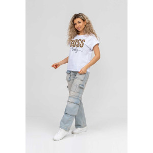 Футболка женская 1880/1 кулирка с лайкрой (р-ры: 42-54) белый Футболка женская 1880/1 кулирка с лайкрой (р-ры: 42-54) белый