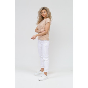 Футболка женская 1433/3 кулирка с лайкрой (р-ры: 44-58) бежевый Футболка женская 1433/3 кулирка с лайкрой (р-ры: 44-58) бежевый