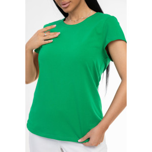 Футболка женская 1433/11 кулирка с лайкрой (р-ры: 44-58) зеленый Футболка женская 1433/11 кулирка с лайкрой (р-ры: 44-58) зеленый