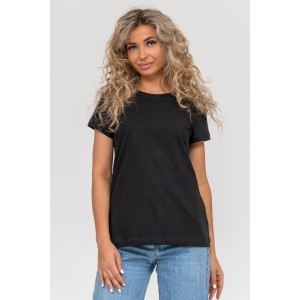 Футболка женская 1327 кулирка (р-ры: 44-54) черный Футболка женская 1327 кулирка (р-ры: 44-54) черный