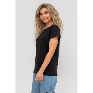 Футболка женская 1327 кулирка (р-ры: 44-54) черный Футболка женская 1327 кулирка (р-ры: 44-54) черный