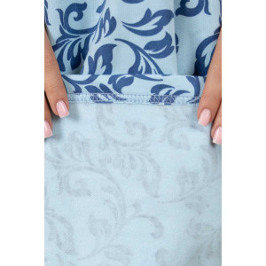 Сорочка женская 1782/11 футер с начесом (р-ры: 48-62) синий Сорочка женская 1782/11 футер с начесом (р-ры: 48-62) синий