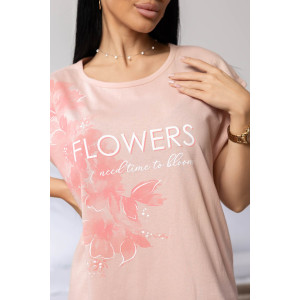 Сорочка женская 1805/13 кулирка (р-ры: 48-62) светло-розовый