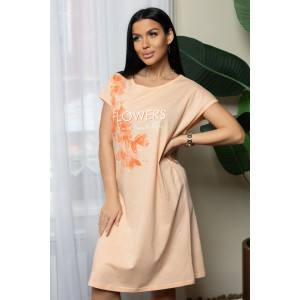 Сорочка женская 1805/10 кулирка (р-ры: 48-62) персиковый