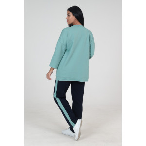 Туника женская "Дуэт" ТФ-60 футер (последний размер) оливка 54,56 Туника женская "Дуэт" ТФ-60 футер (последний размер) оливка 54,56