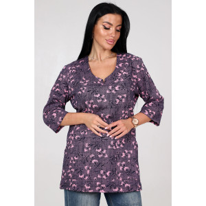 Туника-кофта женская ТК-2035 кулирка (последний размер) розовый клевер 56,60 Туника-кофта женская ТК-2035 кулирка (последний размер) розовый клевер 56,60