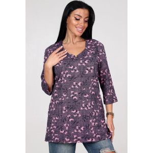 Туника-кофта женская ТК-2035 кулирка (последний размер) розовый клевер 56,60 Туника-кофта женская ТК-2035 кулирка (последний размер) розовый клевер 56,60