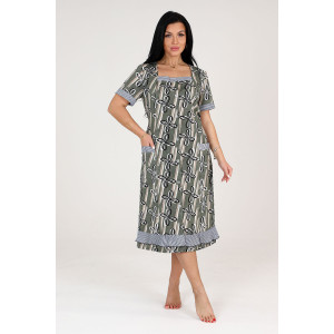 Халат женский "Мимоза" ХК-781 кулирка (последний размер) хаки с пропеллерами 50 Халат женский "Мимоза" ХК-781 кулирка (последний размер) хаки с пропеллерами 50