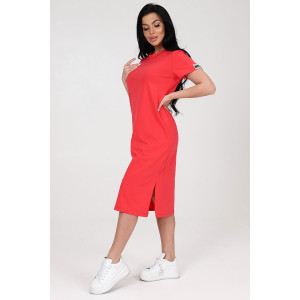 Платье-футболка женское ПлК-56 кулирка с лайкрой (последний размер) лосось 56 Платье-футболка женское ПлК-56 кулирка с лайкрой (последний размер) лосось 56