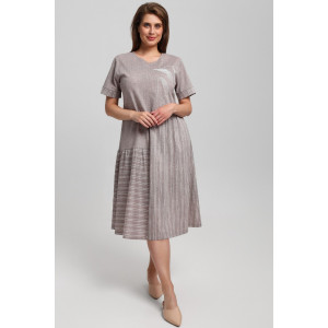 Платье женское "Баронесса-1" кулирка (последний размер) бежевый 56 Платье женское "Баронесса-1" кулирка (последний размер) бежевый 56