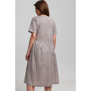 Платье женское "Баронесса-1" кулирка (последний размер) бежевый 56 Платье женское "Баронесса-1" кулирка (последний размер) бежевый 56