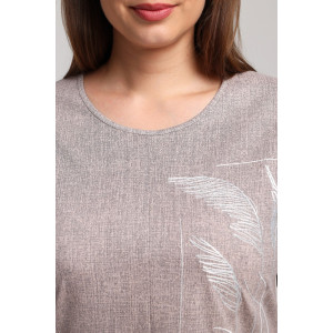 Платье женское "Баронесса-1" кулирка (последний размер) бежевый 56 Платье женское "Баронесса-1" кулирка (последний размер) бежевый 56