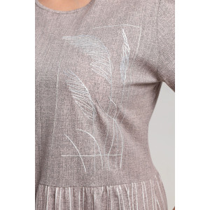 Платье женское "Баронесса-1" кулирка (последний размер) бежевый 56 Платье женское "Баронесса-1" кулирка (последний размер) бежевый 56