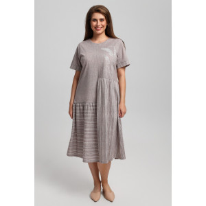 Платье женское "Баронесса-1" кулирка (последний размер) бежевый 56 Платье женское "Баронесса-1" кулирка (последний размер) бежевый 56