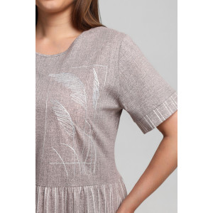 Платье женское "Баронесса-1" кулирка (последний размер) бежевый 56 Платье женское "Баронесса-1" кулирка (последний размер) бежевый 56