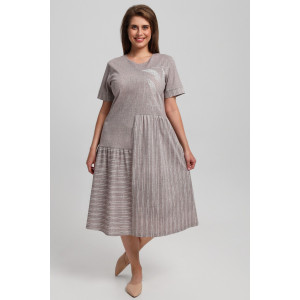 Платье женское "Баронесса-1" кулирка (последний размер) бежевый 56 Платье женское "Баронесса-1" кулирка (последний размер) бежевый 56