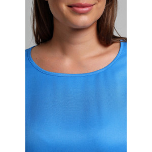 Блузка женская "Летний драйв-2" плательная ткань (последний размер) голубой 58 Блузка женская "Летний драйв-2" плательная ткань (последний размер) голубой 58