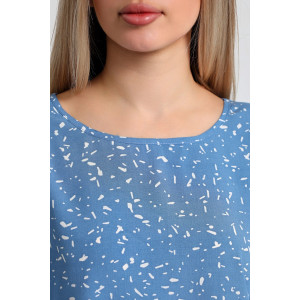 Блузка женская "Долина-3" штапель (последний размер) индиго 50,56 Блузка женская "Долина-3" штапель (последний размер) индиго 50,56