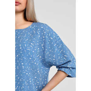 Блузка женская "Долина-3" штапель (последний размер) индиго 50,56 Блузка женская "Долина-3" штапель (последний размер) индиго 50,56