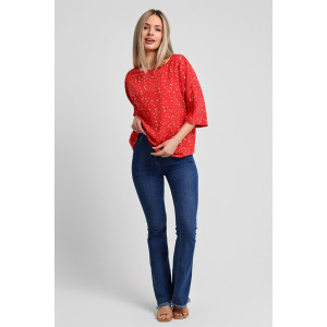 Блузка женская "Долина-3" штапель (последний размер) красный 58 Блузка женская "Долина-3" штапель (последний размер) красный 58