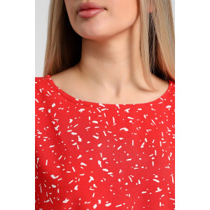 Блузка женская "Долина-3" штапель (последний размер) красный 58 Блузка женская "Долина-3" штапель (последний размер) красный 58