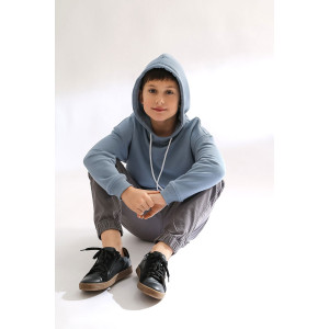 Толстовка детская "Трек-3" футер 3-х нитка петля пенье (последний размер) серо-голубой 128 Толстовка детская "Трек-3" футер 3-х нитка петля пенье (последний размер) серо-голубой 128