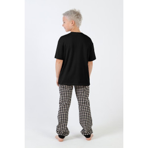 Пижама детская "Отдых-2" кулирка (последний размер) черный 170 Пижама детская "Отдых-2" кулирка (последний размер) черный 170