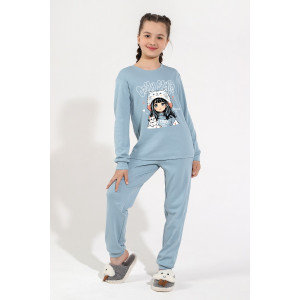 Пижама детская "Энди" интерлок (последний размер) серый 128 Пижама детская "Энди" интерлок (последний размер) серый 128