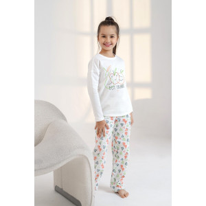 Пижама детская "Дрема-4" футер 2-х нитка с начесом (последний размер) молочный 158 Пижама детская "Дрема-4" футер 2-х нитка с начесом (последний размер) молочный 158