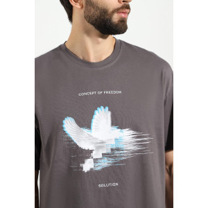 Футболка мужская "Герой-4" кулирка (последний размер) графитовый 54 Футболка мужская "Герой-4" кулирка (последний размер) графитовый 54