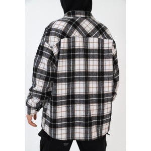 Рубашка мужская "Квадро-4" фактурное полотно (последний размер) черный 58 Рубашка мужская "Квадро-4" фактурное полотно (последний размер) черный 58