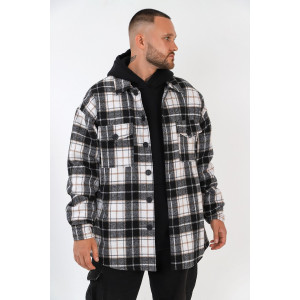 Рубашка мужская "Квадро-4" фактурное полотно (последний размер) черный 58 Рубашка мужская "Квадро-4" фактурное полотно (последний размер) черный 58