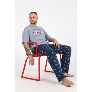 Костюм двойка мужской "Тревел-2" кулирка (последний размер) серый 56 Костюм двойка мужской "Тревел-2" кулирка (последний размер) серый 56