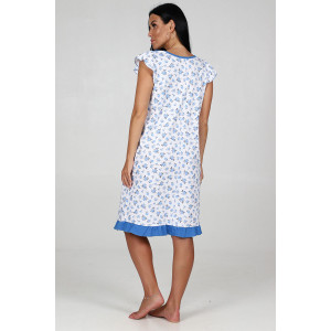 Сорочка женская "Бабочка" НК-502 кулирка (последний размер) голубой 60 Сорочка женская "Бабочка" НК-502 кулирка (последний размер) голубой 60