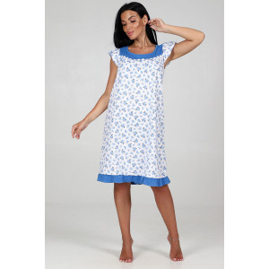 Сорочка женская "Бабочка" НК-502 кулирка (последний размер) голубой 60 Сорочка женская "Бабочка" НК-502 кулирка (последний размер) голубой 60