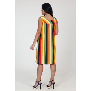 Сарафан женский СК-418 "Вертикаль" кулирка (последний размер) горчица 48 Сарафан женский СК-418 "Вертикаль" кулирка (последний размер) горчица 48